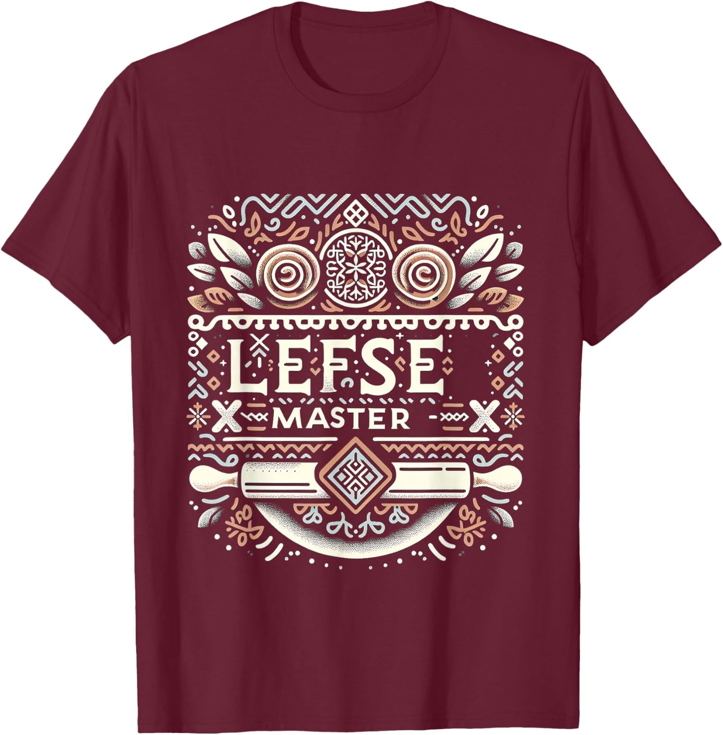 Lefse Master T-Shirt - T-Shirt | Maroon