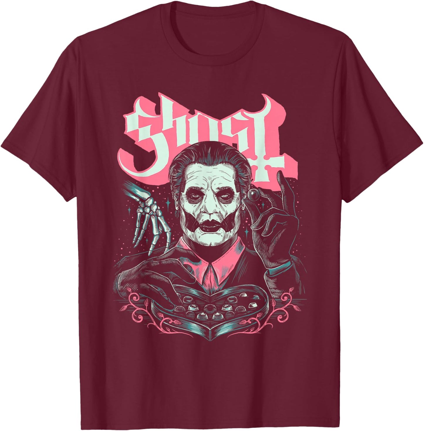 Ghost – Confectionaries T-Shirt - T-Shirt | Maroon