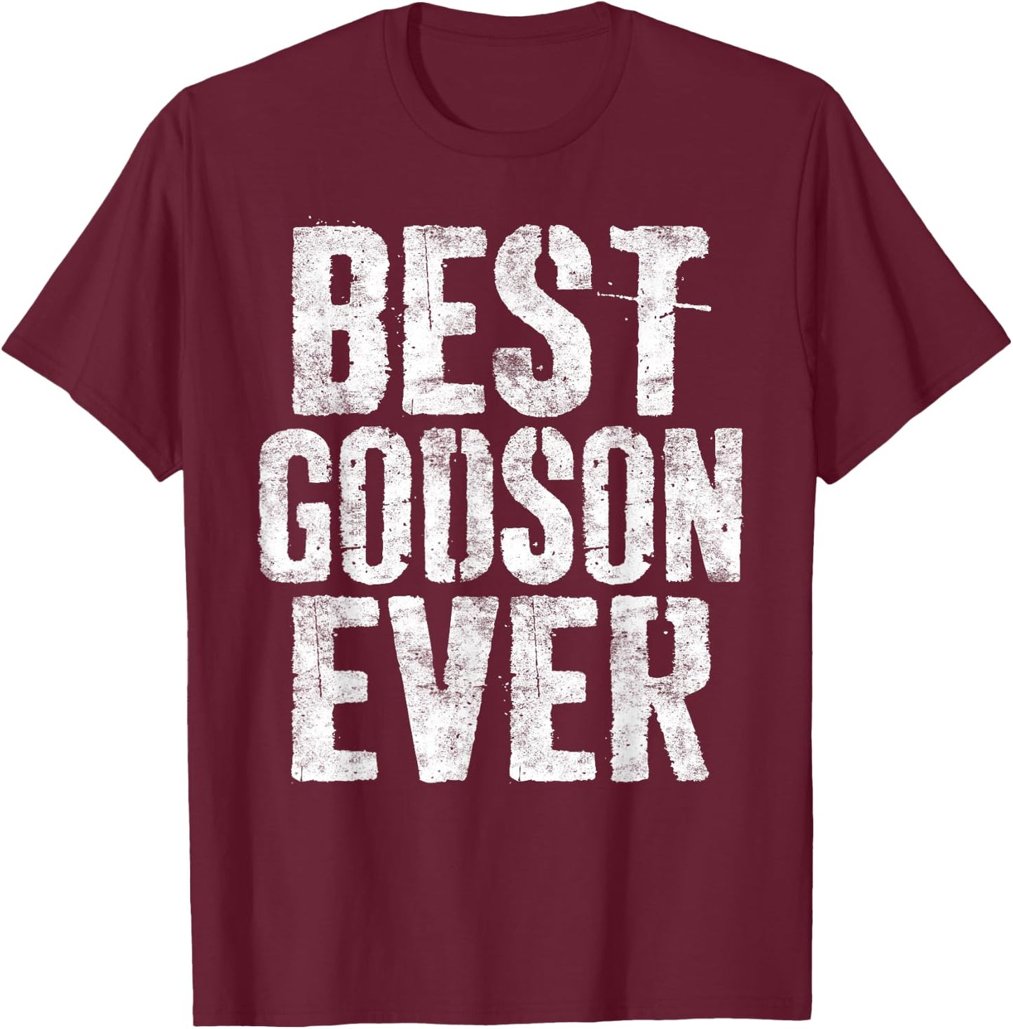 Best Godson Ever World's Okayest Godson Shirt T-Shirt - T-Shirt | Maroon