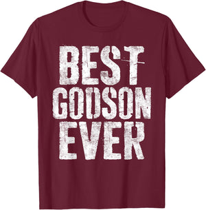 Best Godson Ever World's Okayest Godson Shirt T-Shirt - T-Shirt | Maroon