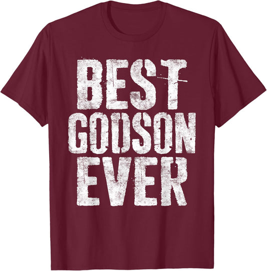 Best Godson Ever World's Okayest Godson Shirt T-Shirt - T-Shirt | Maroon