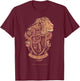 Harry Potter Gryffindor Detailed Crest T-Shirt - T-Shirt | Maroon