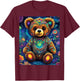 Psychedelic Teddy Bear Rave Festival Essential Graphic T-Shirt - T-Shirt | Maroon