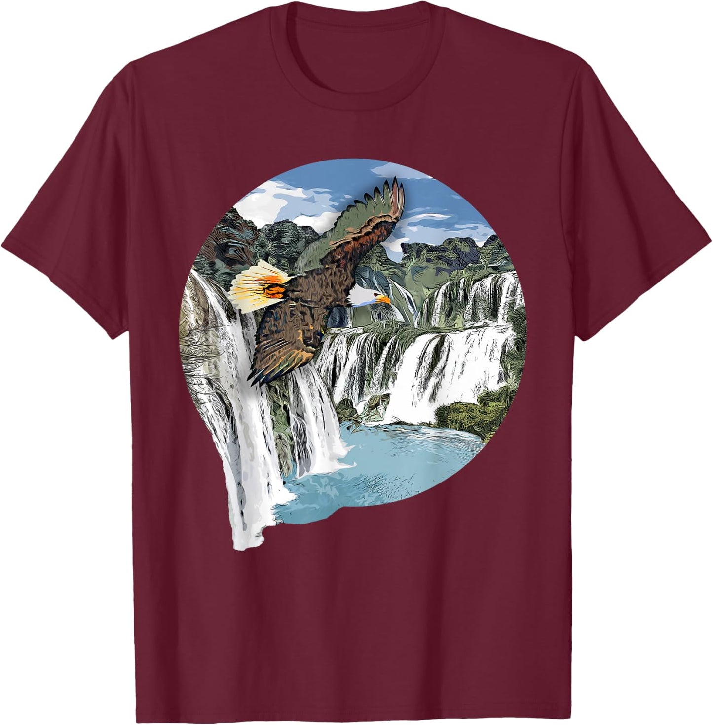 Bird Lover I Birds Of Prey I Eagle T-Shirt - T-Shirt | Maroon