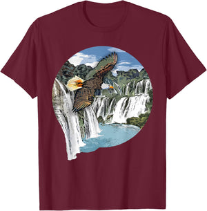 Bird Lover I Birds Of Prey I Eagle T-Shirt - T-Shirt | Maroon