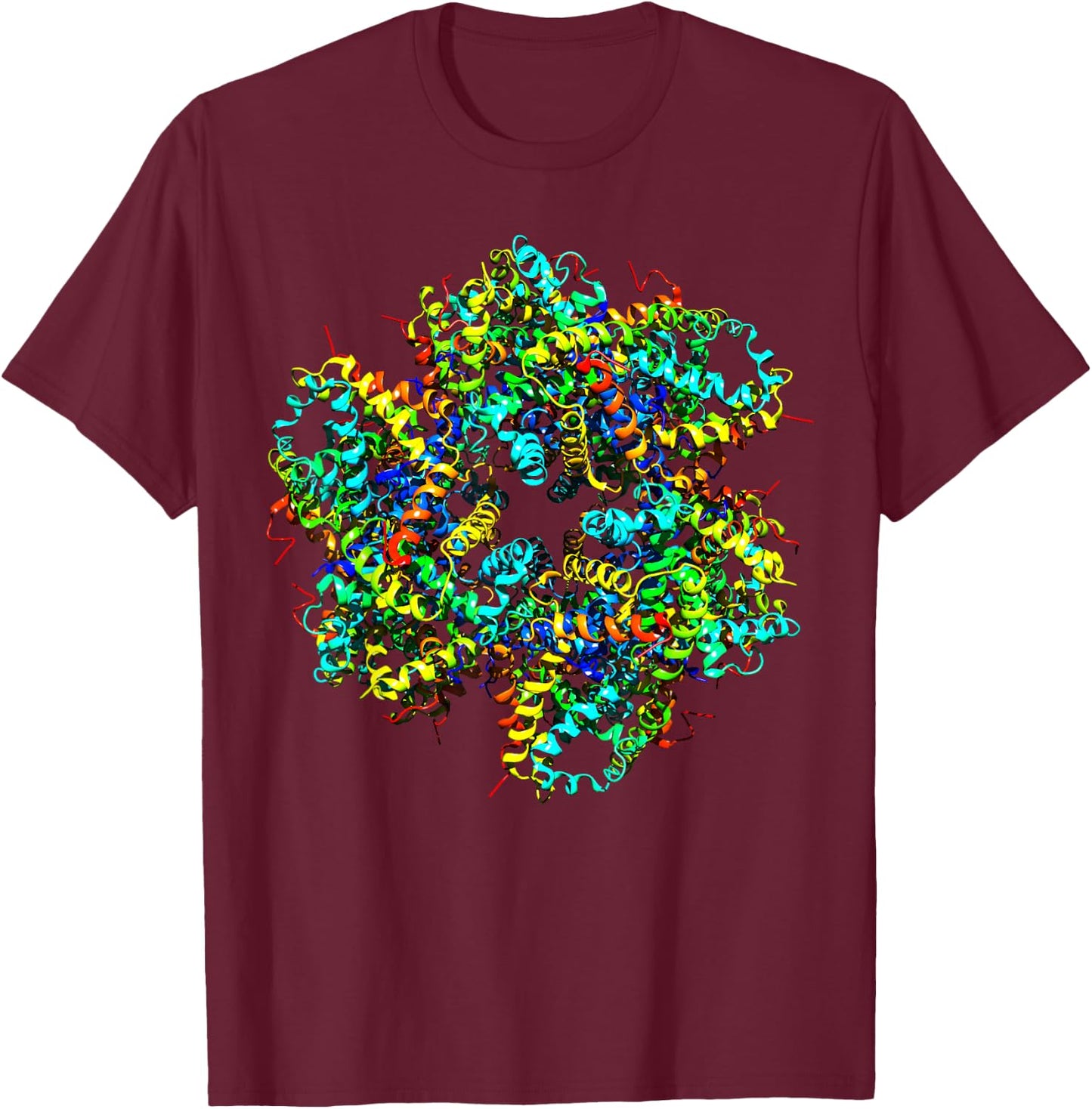 Crystallography Structural Biologist Hemoglobin Molecules T-Shirt - T-Shirt | Maroon