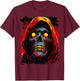 Death Grim Reaper T-Shirt - T-Shirt | Maroon