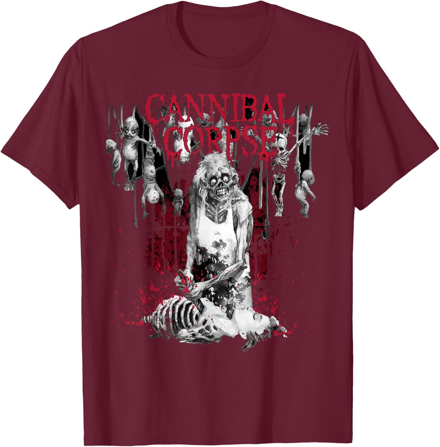 Cannibal Corpse - Butcher - Official Merchandise Short Sleeve T-Shirt - T-Shirt | Maroon