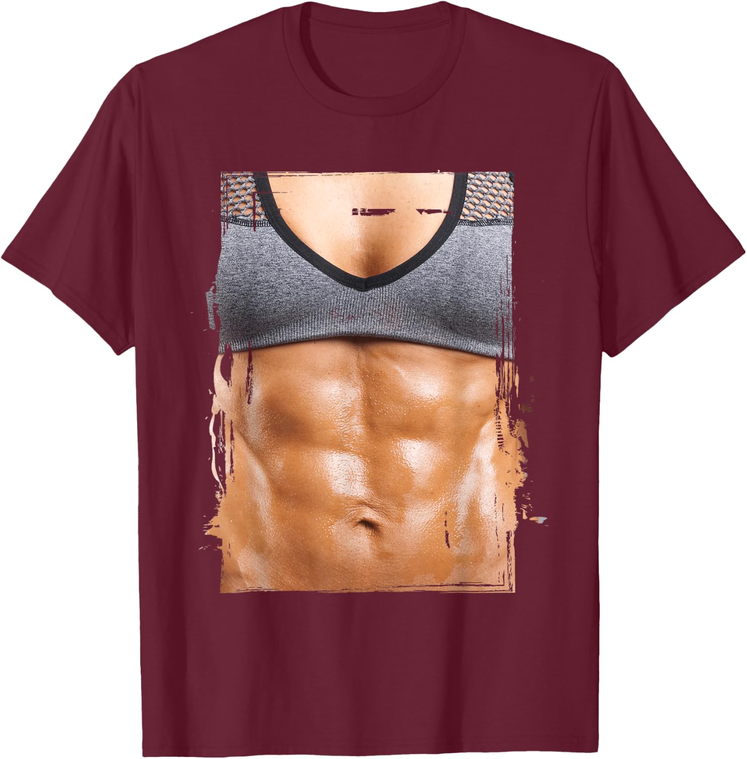 Fake Muscle I Woman Fitness Dream Woman Fitness Women Body T-Shirt - T-Shirt | Maroon