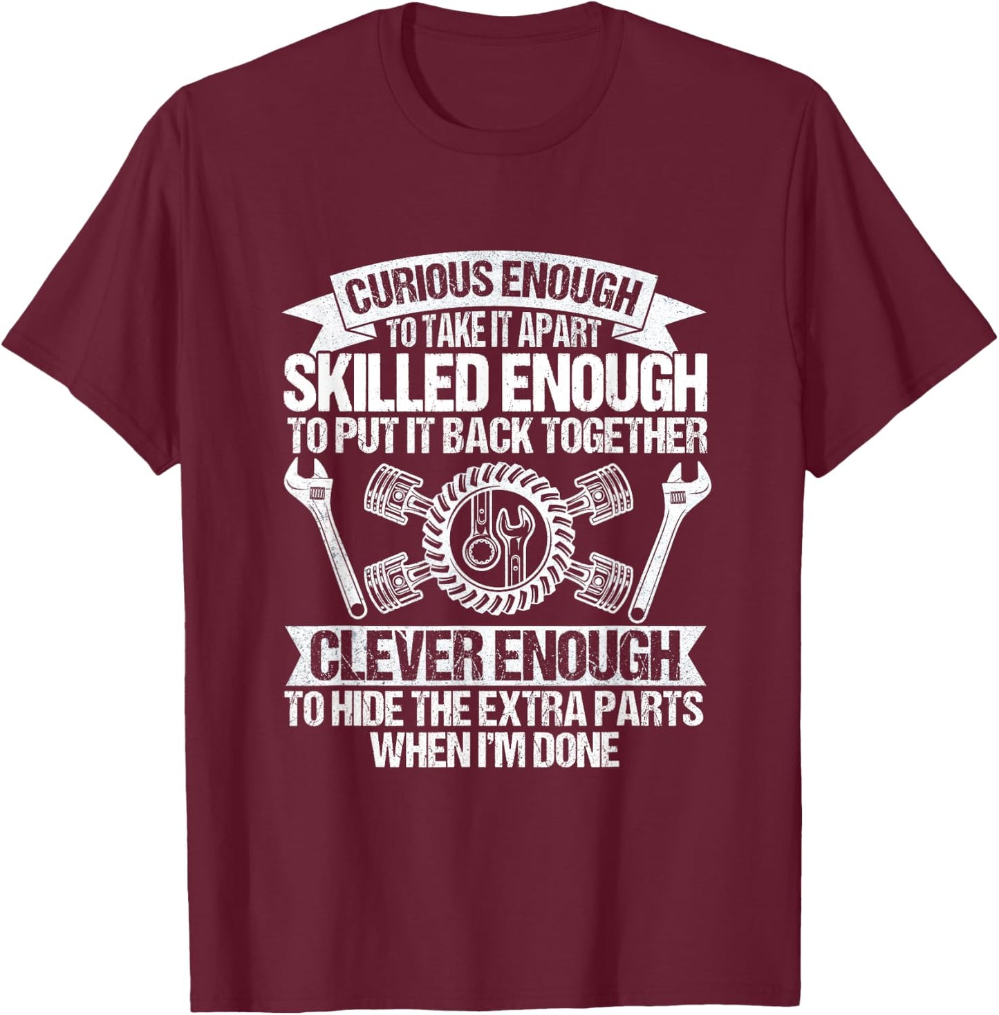 Cute Mechanic Boys Motorcycle Auto Mechanic Garage T-Shirt - T-Shirt | Maroon
