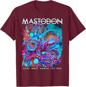 Mastodon – OMRTS Blue Beast T-Shirt - T-Shirt | Maroon
