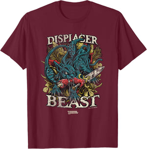 Dungeons & Dragons Displacer Beast T-Shirt - T-Shirt | Maroon