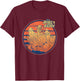 Disney Home on the Range Characters Retro Stripes T-Shirt - T-Shirt | Maroon