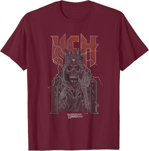 Dungeons & Dragons Lich Lightning T-Shirt - T-Shirt | Maroon