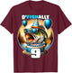 O'Fishally 9 Years Old Fishing Birthday 9th Bday Party T-Shirt - T-Shirt | Maroon