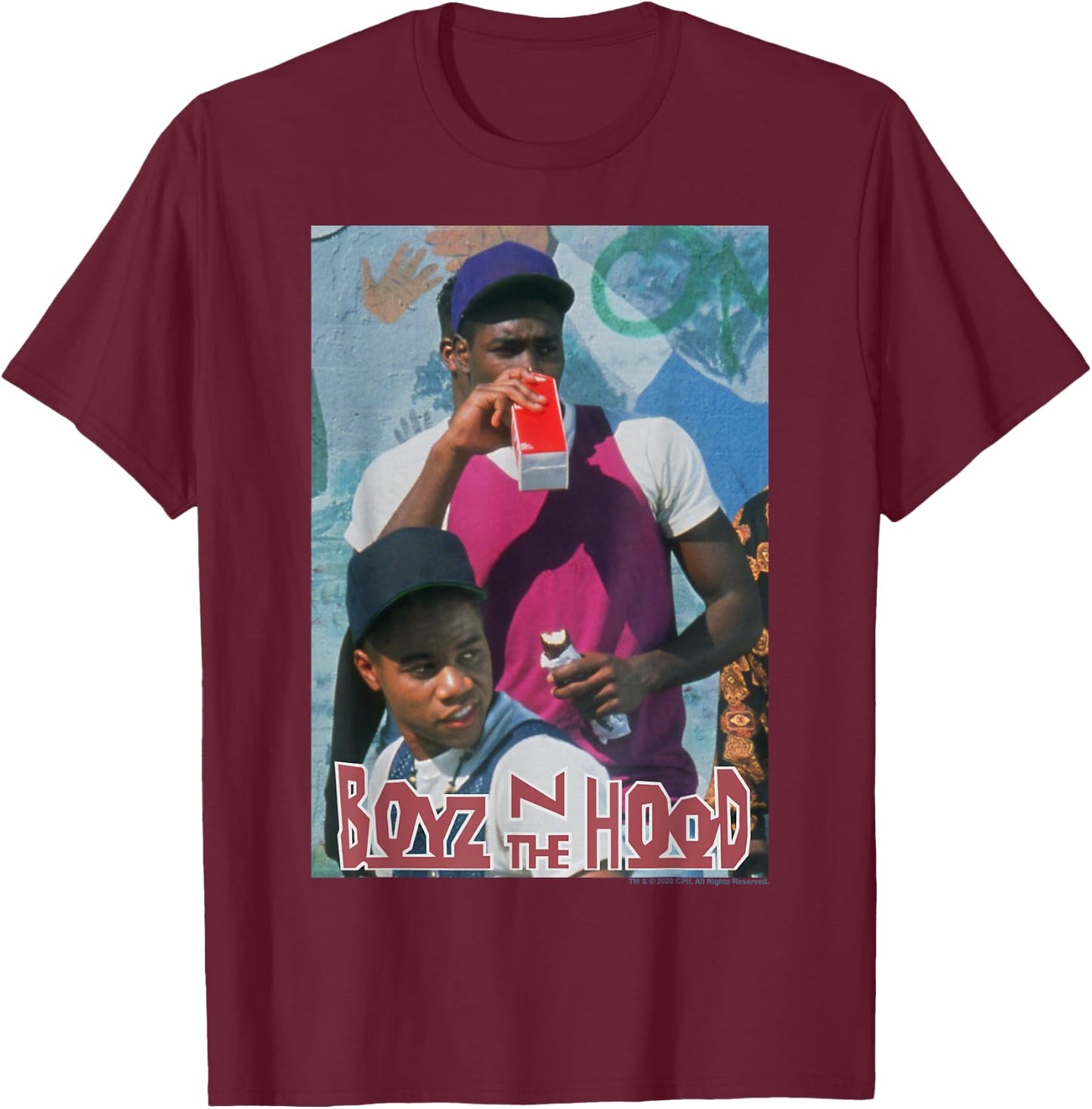 Boyz in The Hood Milk Poster Small T-Shirt - T-Shirt | Maroon