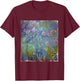 Monet's Agapanthus T-Shirt - T-Shirt | Maroon
