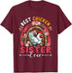 Best Chicken Sister Ever Mother's Day Flowers Rainbow Farm T-Shirt - T-Shirt | Maroon