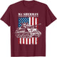 M4 Sherman WW2 Tank - Medium Tank M4 T-Shirt - T-Shirt | Maroon