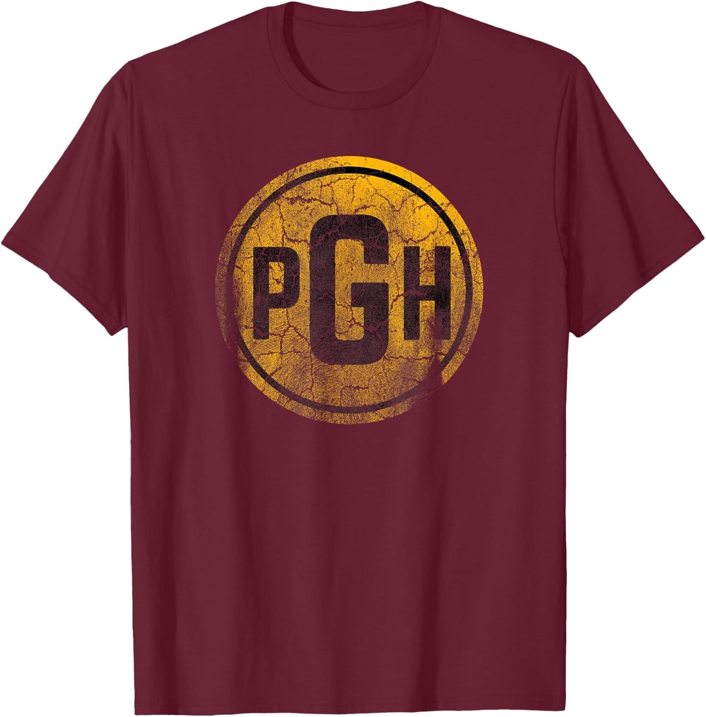 Pittsburgh PGH Steel City Pride Vintage T-Shirt - T-Shirt | Maroon