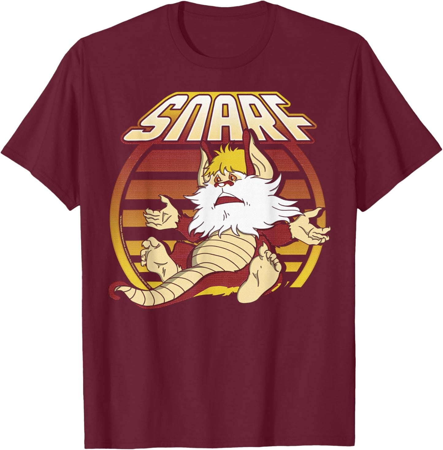 ThunderCats Snarf Retro Sunset Portrait T-Shirt - T-Shirt | Maroon