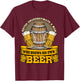 Never Underestimate A Man Who Brews His Own Beer Homebrewing T-Shirt - T-Shirt | Maroon