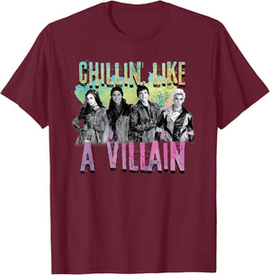 Disney - Descendants Chillin Like A Villain T-Shirt - T-Shirt | Maroon