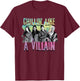 Disney - Descendants Chillin Like A Villain T-Shirt - T-Shirt | Maroon