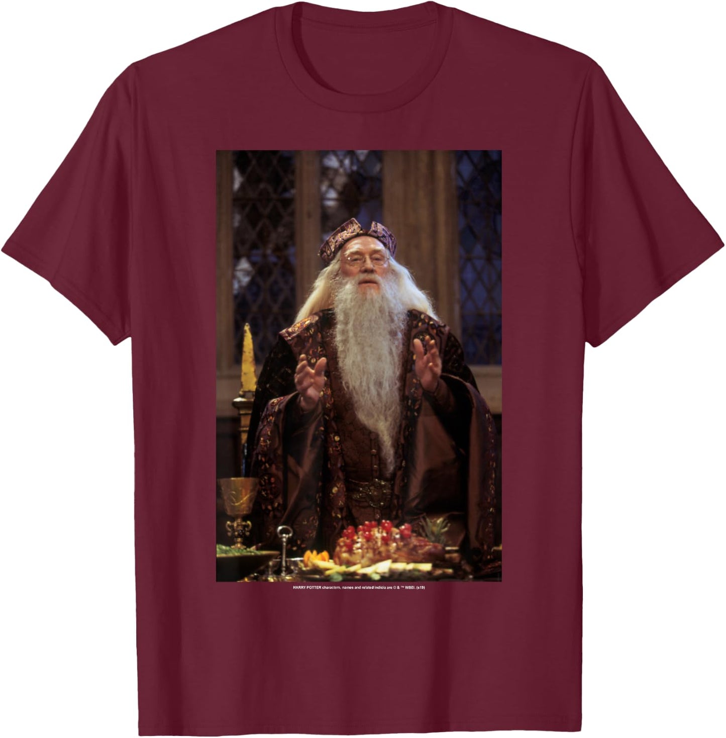 Harry Potter Professor Dumbledore Poster T-Shirt - T-Shirt | Maroon