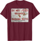 GTMO Do Not Feed Iguanas & Banana Rats - Guantanamo Bay Cuba T-Shirt - T-Shirt | Maroon