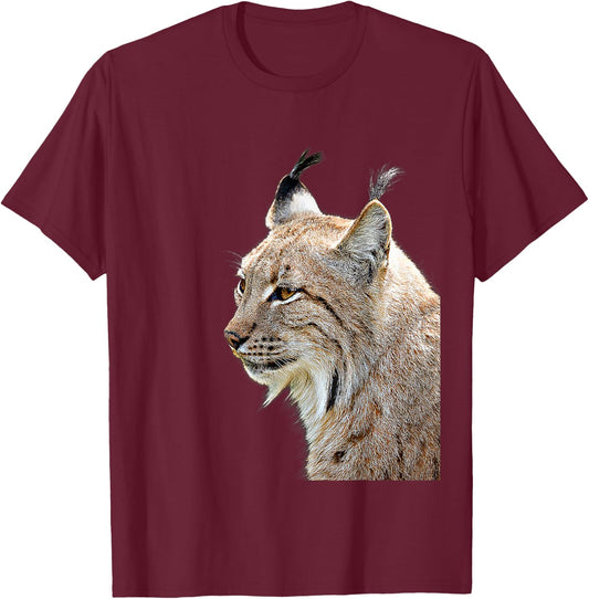 Lynx Canada Predator Big Cat Women Kids T-Shirt - T-Shirt | Maroon