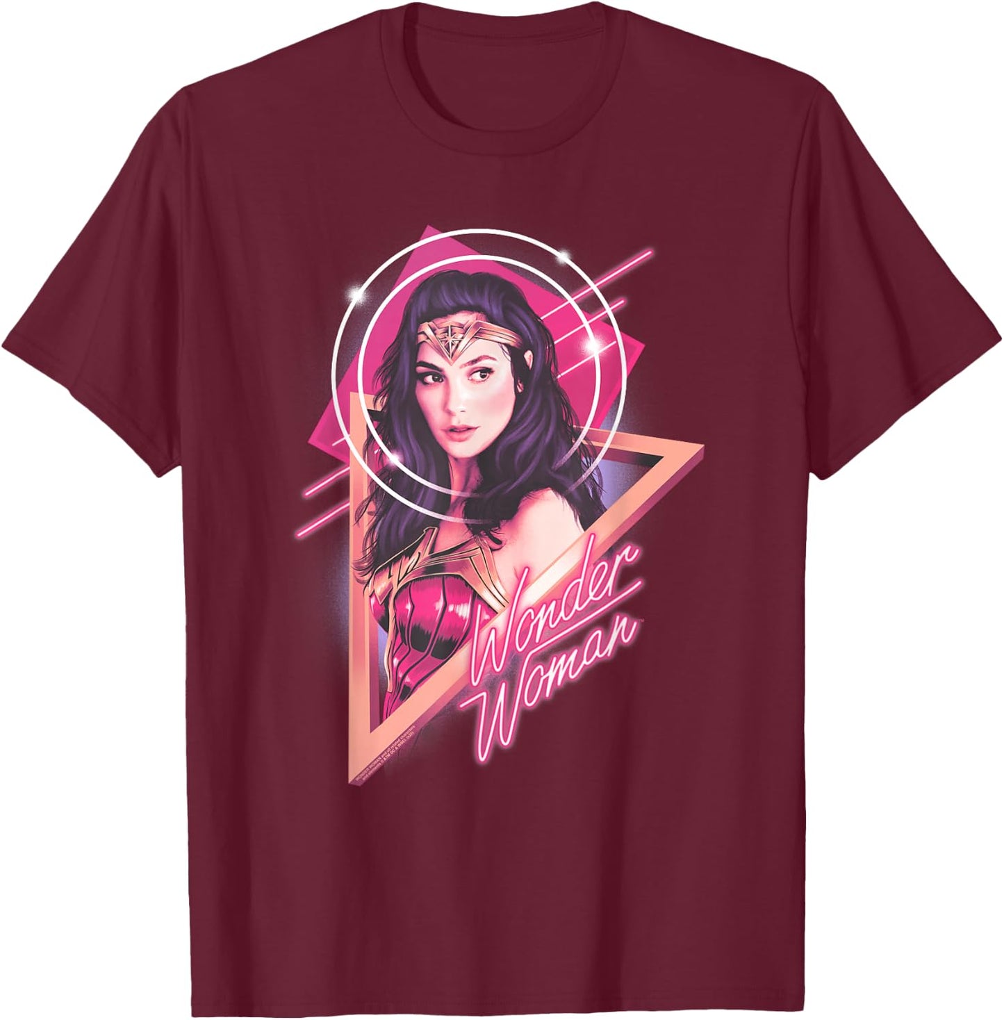 Wonder Woman 1984 Soft Glow T-Shirt - T-Shirt | Maroon