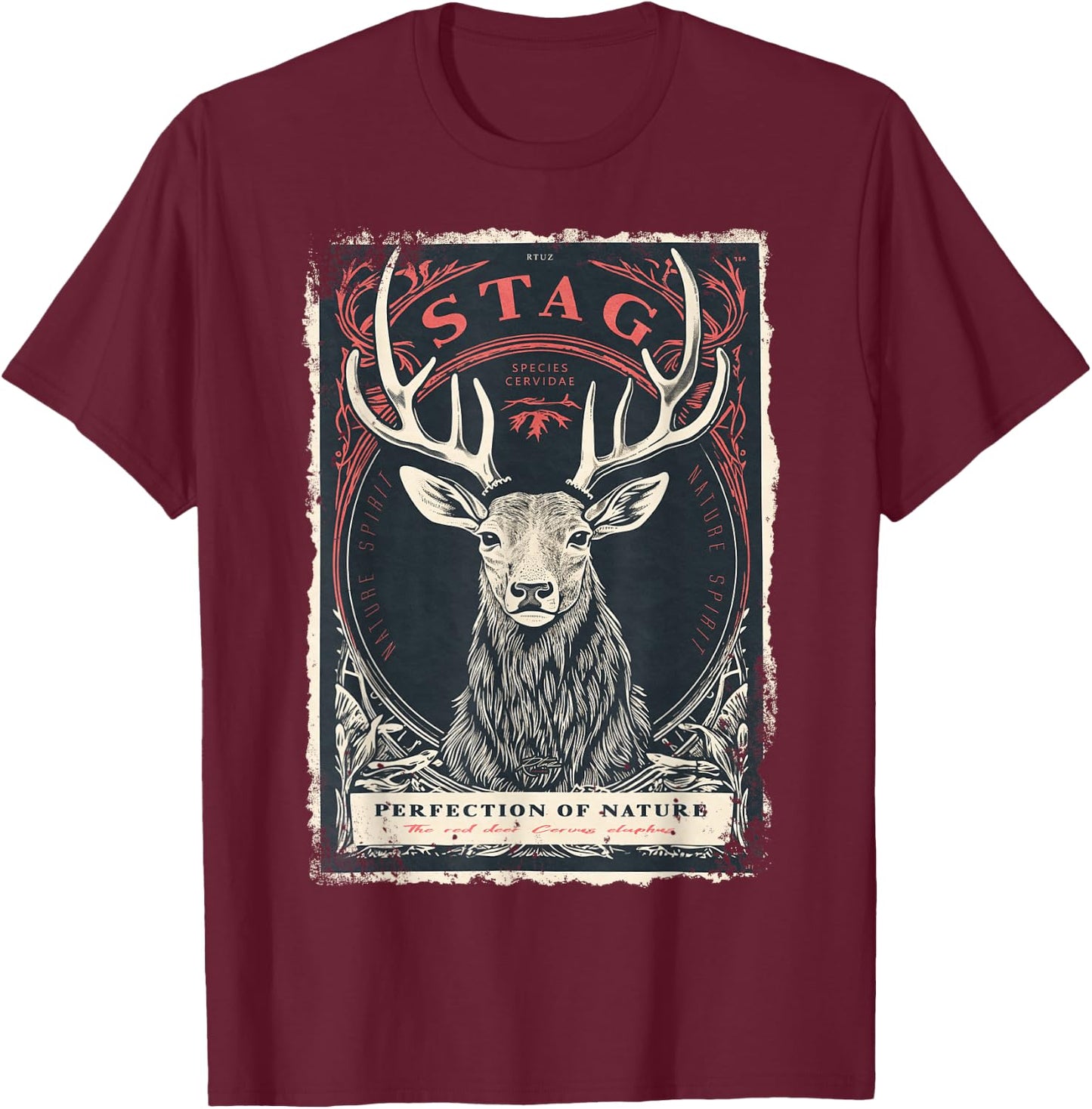 Aesthetic Retro Fashion Vintage Fashion Women Men Streetwear T-Shirt - T-Shirt | Maroon