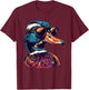 Wood Duck With Sunglasses T-Shirt - T-Shirt | Maroon