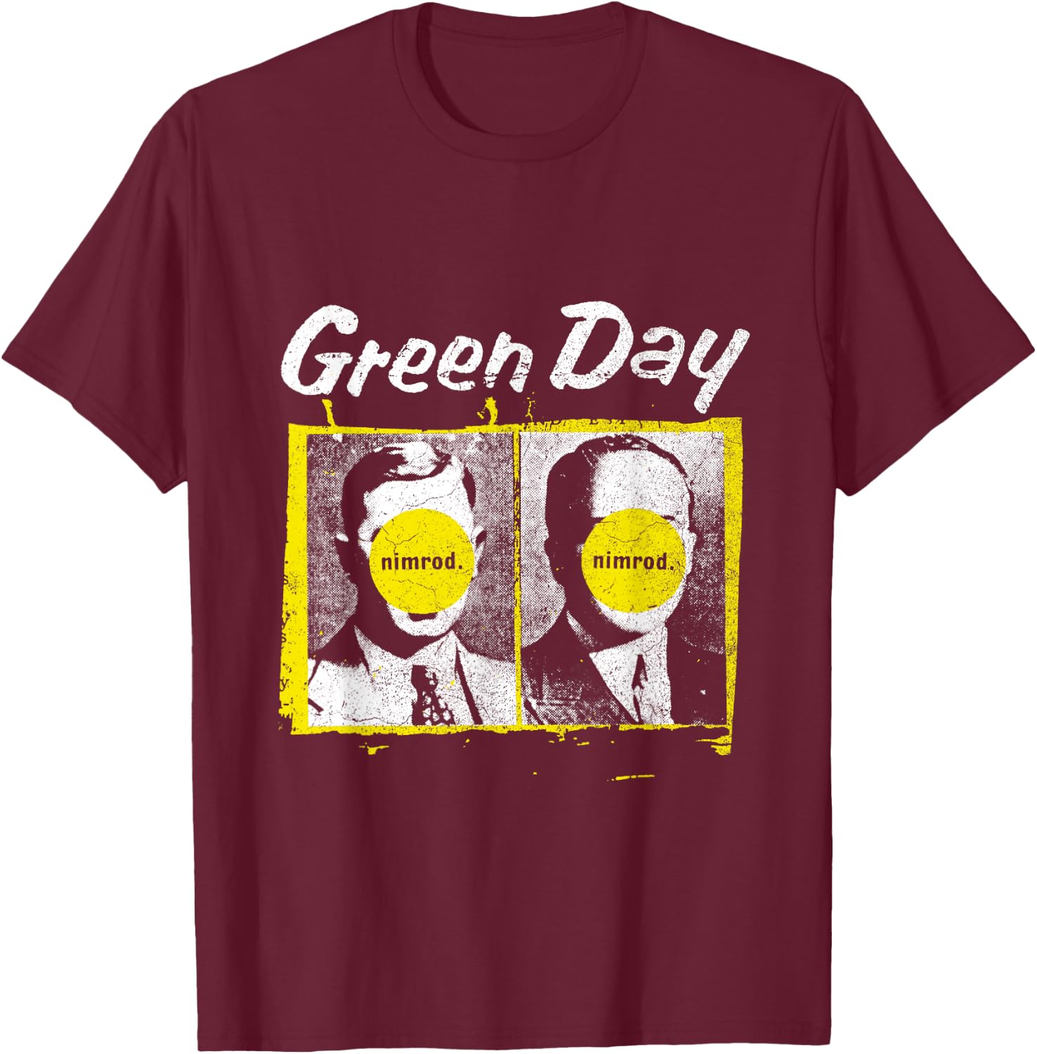 Green Day Nimrod T-Shirt - T-Shirt | Maroon