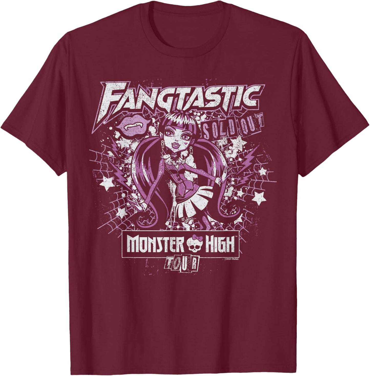 Monster High Alumni - Draculaura Fangtastic Tour Sold Out T-Shirt - T-Shirt | Maroon