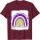 Rainbow I Wear Gold For Neuroblastoma Awareness Month T-Shirt - T-Shirt | Maroon