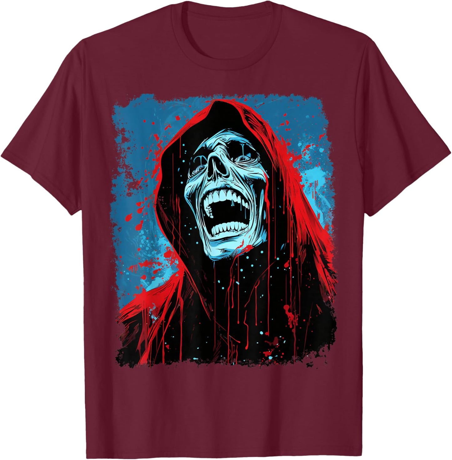 The Grim Reaper T-Shirt - T-Shirt | Maroon