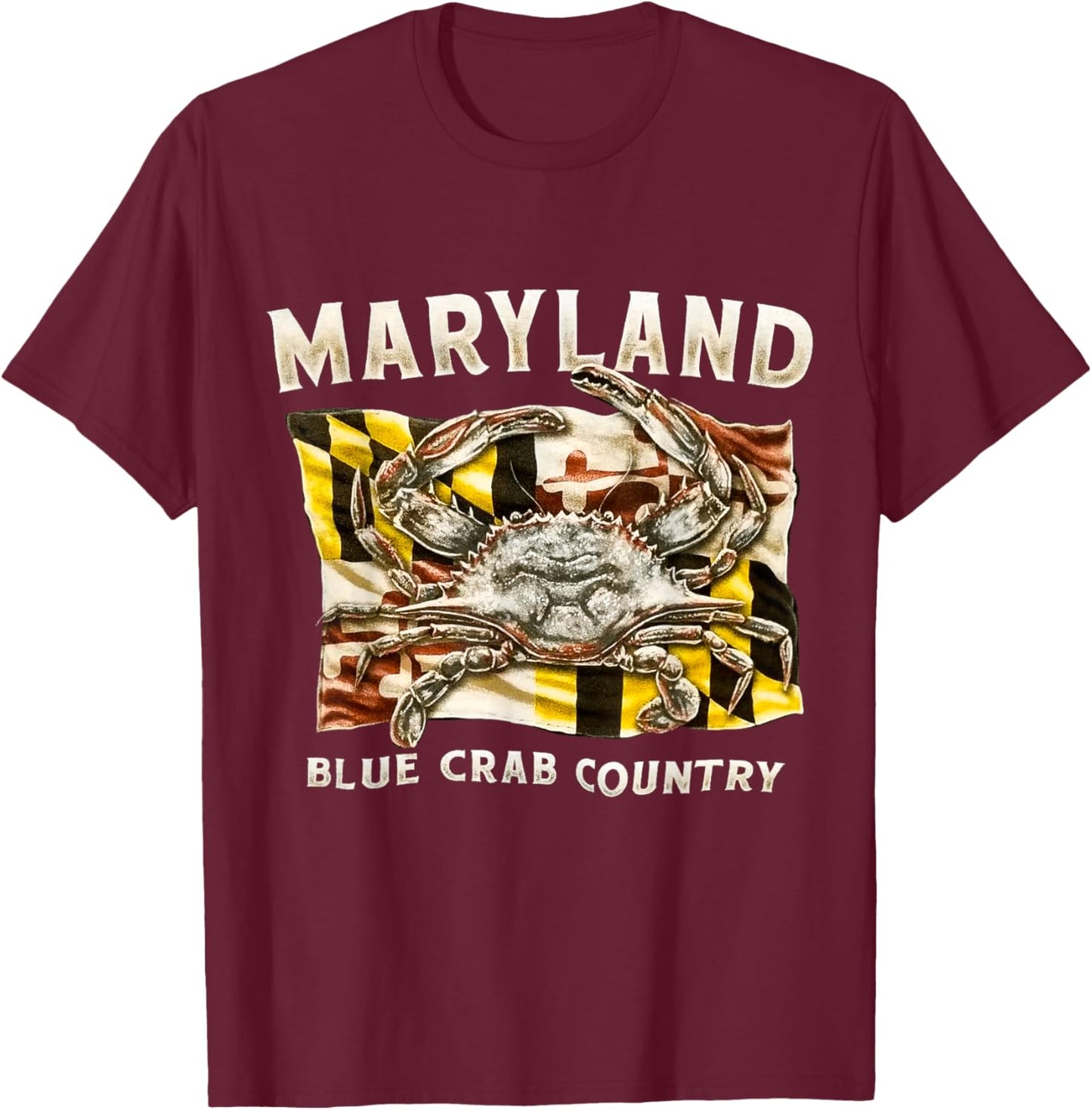 Maryland blue crab country T-Shirt - T-Shirt | Maroon