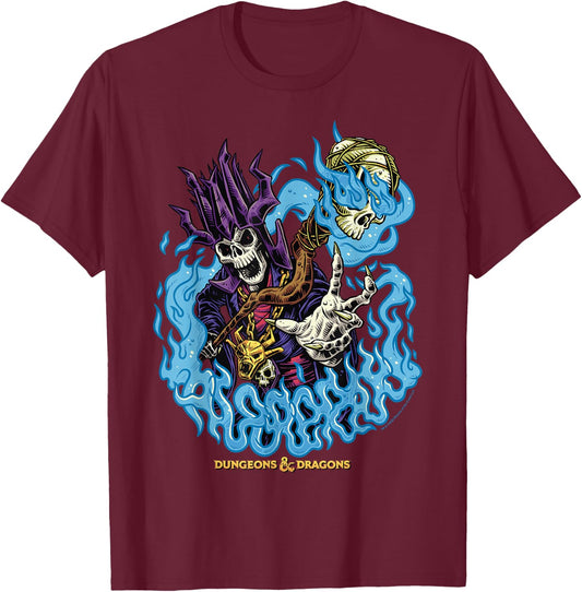 Dungeons & Dragons Acererak Logo T-Shirt - T-Shirt | Maroon