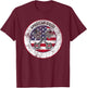 American Diesel Flag Vintage Diesel Mechanic Smoke Trucks T-Shirt - T-Shirt | Maroon