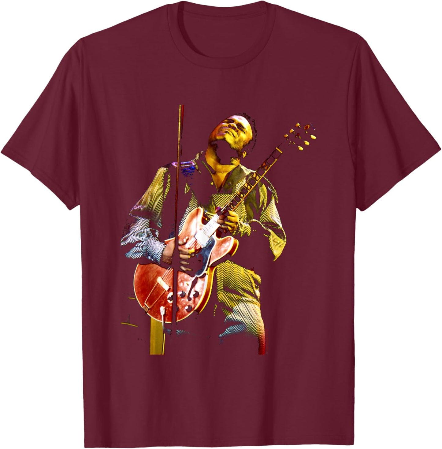 Freddie King Live By Everard Smith T-Shirt - T-Shirt | Maroon