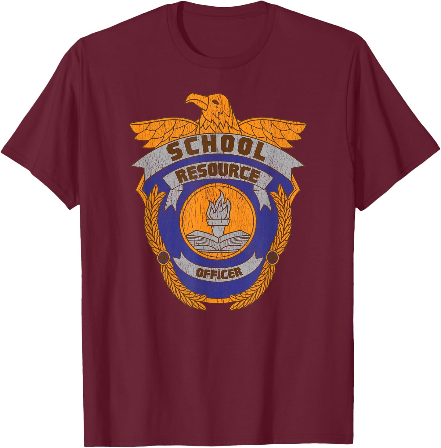School Resource Officer Law Enforcement Safety Anti-Bullying T-Shirt - T-Shirt | Maroon