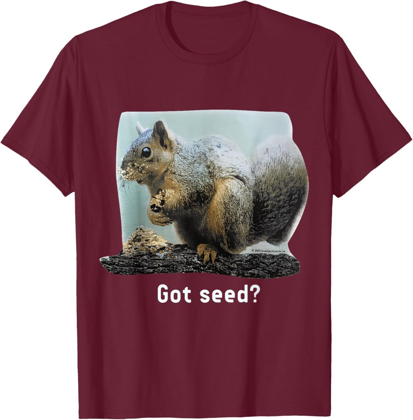 Got seed Squirrel T-Shirt - T-Shirt | Maroon