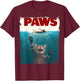 Paws Kitten Meow Parody Funny Cat Lover Gifts Cute Cat T-Shirt - T-Shirt | Maroon