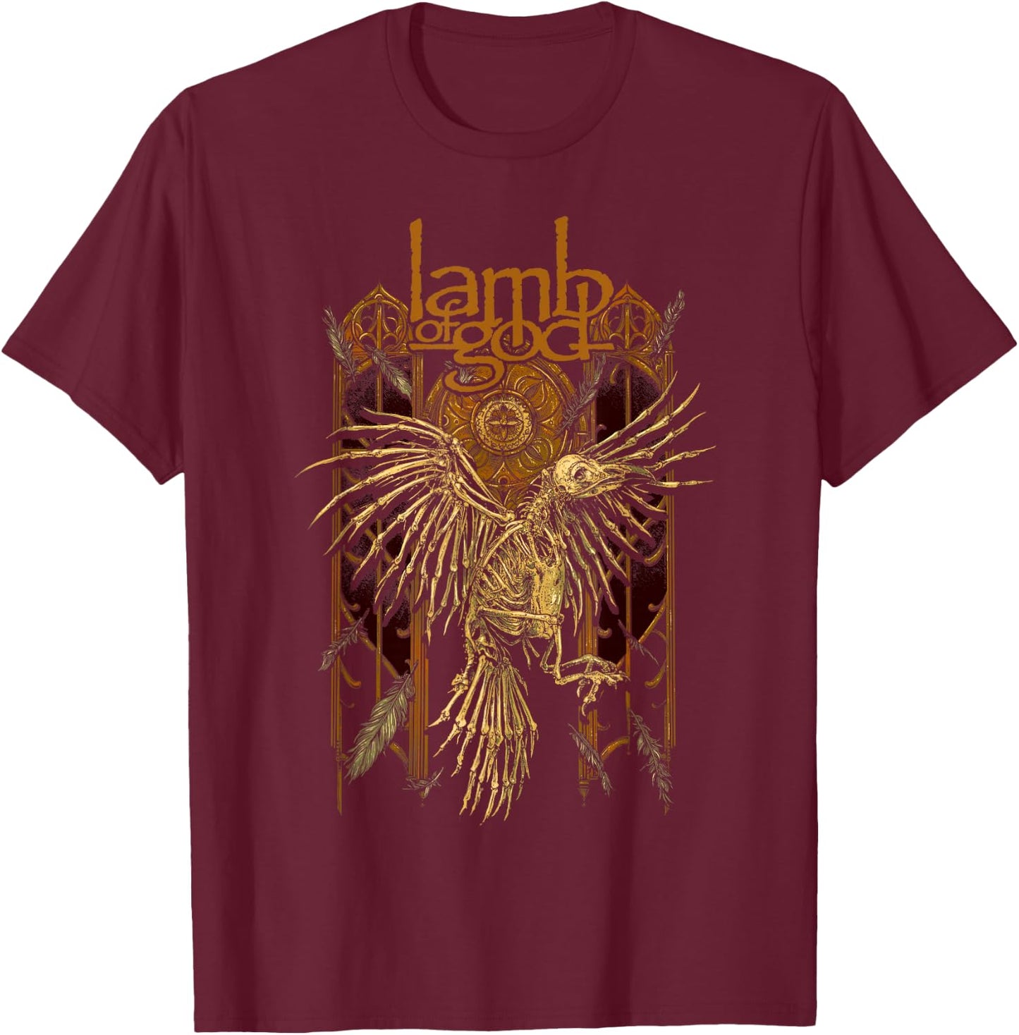 Lamb of God - Crow T-Shirt - T-Shirt | Maroon