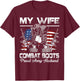 Proud Army Husband Veteran Wife T-Shirt - T-Shirt | Maroon