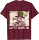 Happy St. Patricks Day Plague Doctor Quarantine T-Shirt - T-Shirt | Maroon
