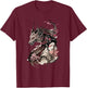 198 Sakura Japan Geisha Japanese Dragon Cherry Blossom T-Shirt - T-Shirt | Maroon
