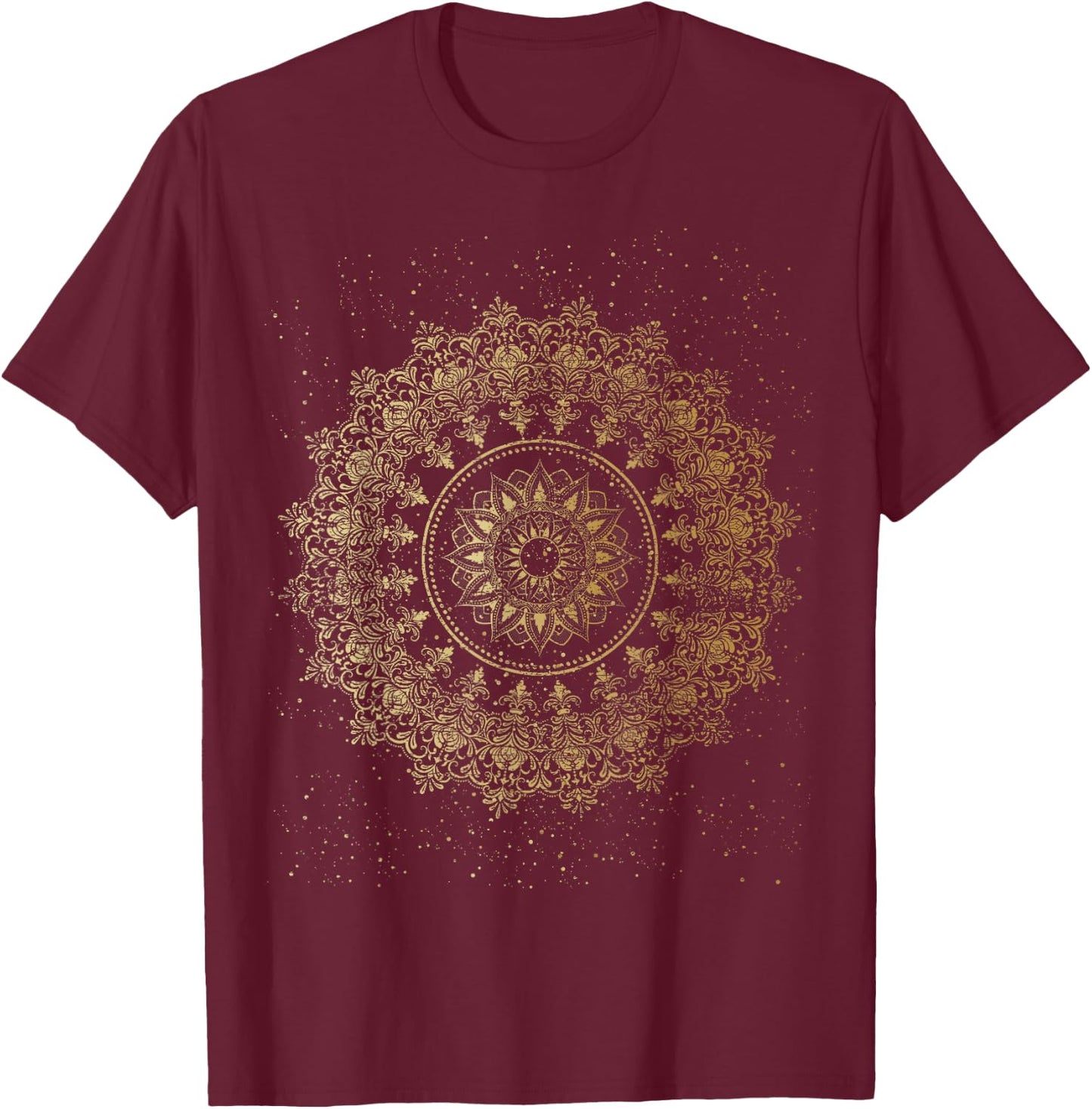 Vintage Mandala T-Shirt - T-Shirt | Maroon